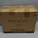 MALACASA Plates and Bowls Sets, 12 Pieces Christmas Porcelain Dinnerware Set for 4, Ceramic Dishware Dishes Kitchen Dining Ware Set, Microwave and Dishwasher Safe, Series LUNA-Christmas Tree