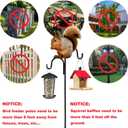 Squirrel Baffle for Bird Feeder Pole,Installation Without Removing the Pole,Wrap Around Poles Protect Bird Feeder,Suitable for Shepherd Hooks