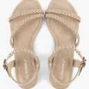 Greatonu Women’s Flat Sandals Slip On Summer Gladiator Open Toe Braided Slingback Shoes Size 9