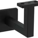 National Hardware N830-524 Reed Handrail Bracket 3-5/16 in Matte Black Surface Mount Stair Railing Hardware for Indoor Stairs Banister with Mounting Hardware and Instructions Included