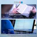 Firmoo Anti Blue Ray Computer Reading Glasses, Vintage Chic Square TR Frame, Anti Eyestrain UV400 Protection Glasses for WomenClear, 2.50