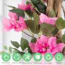 2Pack Artificial Bougainvillea Tree 5FT Faux Silk Pink Bougainvillea Plant with Pot for Indoor Outdoor Decor, Tall Fake Tropical Tree for Home, Office, Patio, Balcony, Wedding Decoration