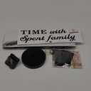Mintime Large Wall Clock Battery Operated DIY Wall Clock for Modern Decorative Living Room/Office (Black)
