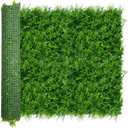 ODTORY Artificial Plants Hedge Wall Panels：40x120 Inch (33.5 sqft) UV-Anti Greenery Boxwood Fence Privacy Screen, Faux Ivy Grass Wall with Fake Leaves for Indoor Outdoor Background Covering