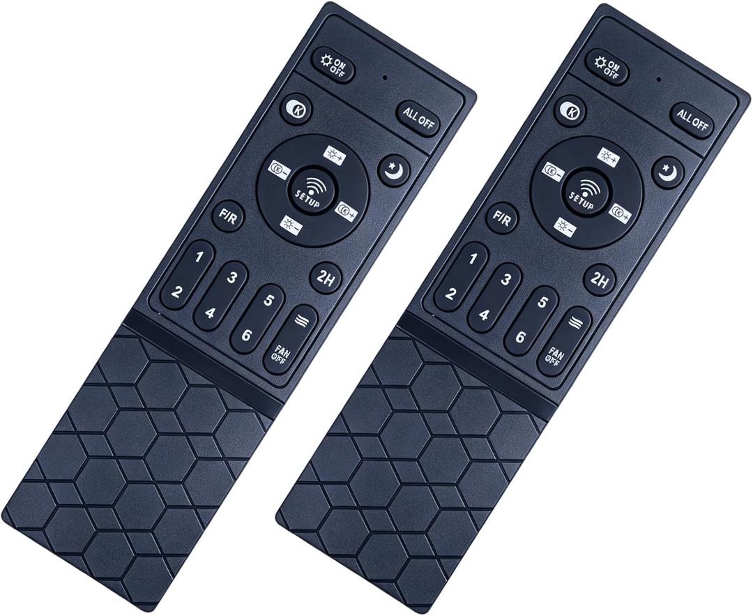 2-Pack Universal Ceiling Fan Remote | Fan Remote Replacement Compatible with ADH-CFL02/CFL04/CFL05/CFL06/CF07/CF08/CFL09/CFL10/CFL11/CFL12 & Compatible with LP-FSD01-FSD06 | 6 Speeds with Timer