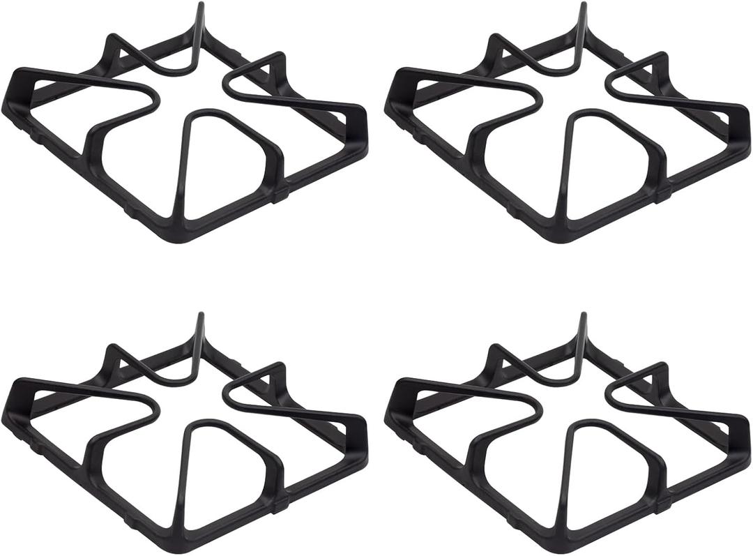 WB31K10034 Burner Grates for Gas Stoves Compatible with GE Gas Stove Range for General Electric Gas Stove Top Surface Grate Cast Iron Rack-4Pack
