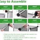 C&AHOME Cube Storage Organizer, 6-Cube Shelves Units, Closet Cabinet, DIY Plastic Modular Book Shelf, Ideal for Bedroom, Living Room, Office, 36.6" L x 12.4" W x 36.6" H Grey UPCS06G