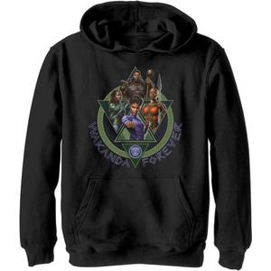 Marvel Boys' Wakanda Forever Squad Hoodie (Medium, Black)