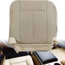 GXARTS Driver and Passenger Side Bottom Replacement Leather Seat Cover Tan Compatible with Ford Expedition 2007 2008 2009 2010 2011 2012 2013 2014