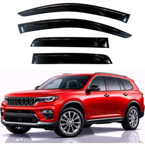KPY Rain Guards Fit for 2021-2026 Jeep Grand Cherokee L, Out-Channel Window Visors Vent Wind Deflectors 4PC, Car Accessories for 21-26 Grand Cherokee L (Cherokee L Only)