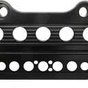 Motorcycle Indicator Handlebar Riser Clamp, Black Handlebar Top Riser Clmp Kit, Heavy Duty Indicator Light Handlebar Clamp, Replacement for Harley Sportster 1995-UP Dyna 2006-UP
