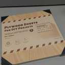 ROBOTIME 6-Pack Laser Wood Sheets 1/8" - 12 x 12 x 1/8 Inch - Oak - 3mm Plywood for Laser Cutting, Laser Engraving Blanks