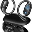 Open Ear Headphones Wireless Bluetooth - 5.3 Bluetooth Earbuds with LED Digital Display, IP54 Waterproof, 36H Playtime, Lightweight Comfort Wireless Earbuds Fit Sports, Running, Cycling