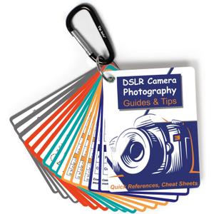 DSLR Cheat Sheet Photography Accessories Camera Accessories for Canon Nikon Sony Photography Gifts for Photographer Quick Reference Cards Guides Tips Settings Exposure Modes Composition And More 43in