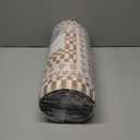 FRESHMINT Floral Checkerboard Anti-Fatigue Kitchen Mat Set of 2, Cushioned Foam Kitchen Mats for Floor, Waterproof Non Slip Comfort Mat, Modern Kitchen Rug for Kitchen Decor, Sink, Khaki Tan