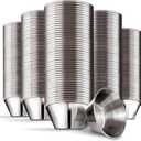1.5 oz Stainless Steel Condiment Cups (120 Pack), Individual Portion Dipping Sauce Cups, Small Metal Ramekins for Ketchup, Marinara, BBQ Sauce, and More! Reusable Condiment Cups for Restaurants