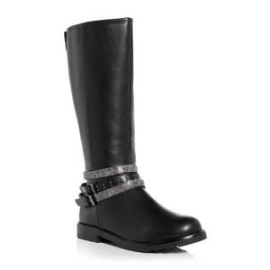 Madden Girl Girls Black Boots Fashion Knee High Booties for Toddler/Little Kids, Size 11