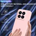 for Xiaomi 14 Pro Case Shockproof Pink Xiaomi 14 Pro Phone Case Aesthetic Thin Hard PC Protective Case for Women Men Cover with Ultimate Delicate Touch Feeling (Pink)