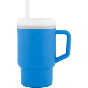 Infantino My 1st Tumbler, 9 Oz. Silicone Sippy Cup with Straw & Handle, Spill-Resistant Baby Cup for On-the-Go, BPA-Free Transition Bottle, Ocean