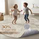 10ft Round Rug Living Room: 10x10 Washable Large Neutral Brown Circle Area Rug Abstract Soft Modern Stain Resistant Indoor Floor Non-Slip Carpet for Bedroom Nursery Kids Office Playroom Dining Room