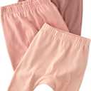 Unisex-Baby Harlowe 3-Pack Pants 100% Organic Cotton for Baby Boys & Girls (3-6 Months, Sunset)