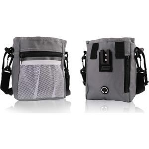 Pets First Dog Treat Training Pouch - Treat Bag for Kibble, Food, Toys, Accessories with Built-in Poop Bag Dispenser - Holder for Small, Medium & Large Dogs & Puppies with Multiple Ways to Wear