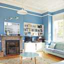 Ismoon 15.7''236''Blue Contact Paper Matte Blue Wallpaper Peel and Stick Removable Self-Adhesive Wallpaper Vinyl Film Paper Shelf Liner for Decorating Wall Table and Door Cabine