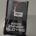 WYOX Boxing Hand Wraps Inner Gloves Men Women, Half Finger Under Mitts with Elasticated Bandages for Fist Protection, Ideal for Muay Thai, Kickboxing, MMA, and Martial Arts, Perfect for Training (Black, XL)