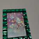 Isaac Jacobs Decorative Sparkling Jewel Picture Frame, Photo Display & Home Dcor (4x6, Emerald Green)