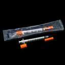 29G 1cc 1/2" Syringe with Needle - Disposable Individual Package-100 Pack