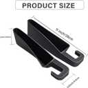 2 x 7F Short Car Organizers and Storage, Car Seat Gap Filler, Organiser Between Seat and Centre Console, Universal Car accessories, Fit SUV Truck Storage, Set of 2 - Black