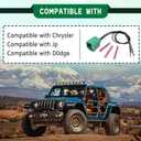 Headlight Connector Wiring Harness Parking Light Connector Wiring Harness Replace 68064997AA Compatible with Chrysle D0dge JP