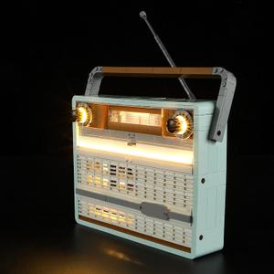 LED Light Kit for Lego 10334 Retro Radio Set, Compatible with Lego 10334 Building Blocks Model(Not Include Blocks Set)