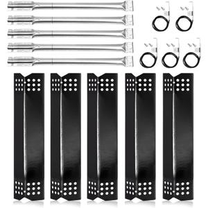 Criditpid Grill Replacement Parts for Kitchenaid 720-0709C 720-0893 720-0826 720-0733A 720-0733 860-0003, Jenn-Air 720-0727, 720-0709 720-0709B, Heat Shield, Burner, Igniter for Kitcheaid Grill Parts