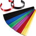 24 Pcs Anodized Aluminum Bracelet Blanks Metal Stamping Blanks Engraving Metal Stamp Bracelet Blanks for Jewelry Making DIY Crafts Supplies, 7 x 0.5 x 0.05 Inches, 6 Colors