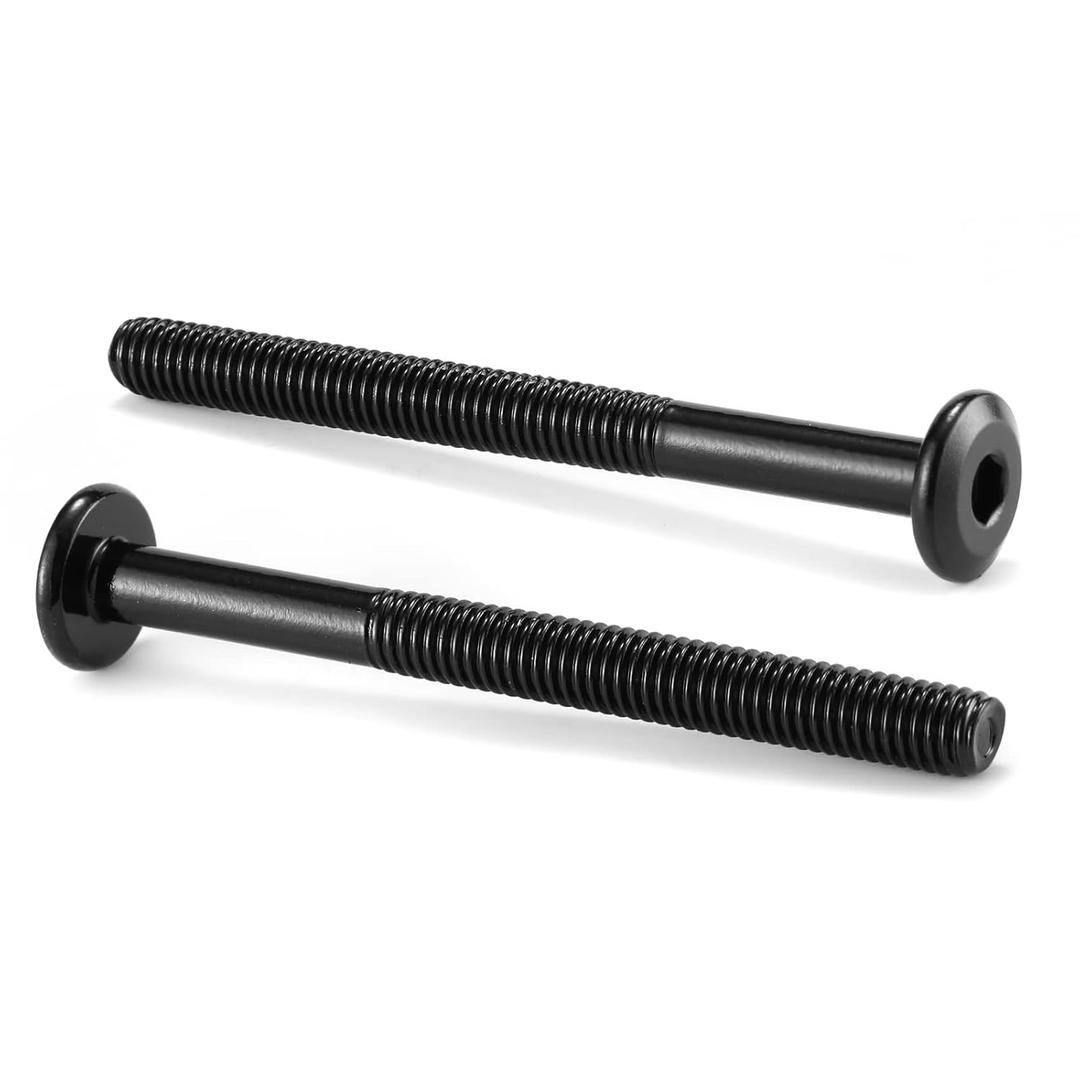 M6 x 65mm 20Pcs Flat Head Hex Socket Cap Screws Bolts, 304 Stainless Steel 18-8, Partially Threaded, Black Oxide by SG TZH (with Hex Spanner)