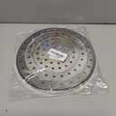 Round Steamer Rack 1pcs with Silicone Liners, Stainless Steel Food Basket with Removable Stand for Cooking, Instant Pot Steamer Basket for Vegetables Dumplings fish and Seafood(Round-10.2inch/26cm)