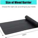 Broadfashion 01 Weed Barrier Landscape Fabric Heavy, Black