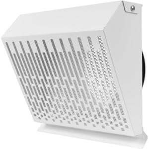 Vent Systems 6" Inch Exhaust Vent Cover with Rubber Gasket - White Galvanized Steel - Robust and Weatherproof Outdoor Air Exhaust Box - Duct or Surface Mounting - Rain and Snow Protection