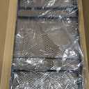 EHKIT Foil and Plastic Wrap Organizer Holder Foldable Under Cabinet Shelf Kitchen Pantry Desk Hanging Storage Rack (Black)