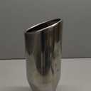 LCGP Bolt On Diesel Exhaust Tip 4", 6" outlet 15" Long Truck Tip, Rolled Angle Cut, Polished