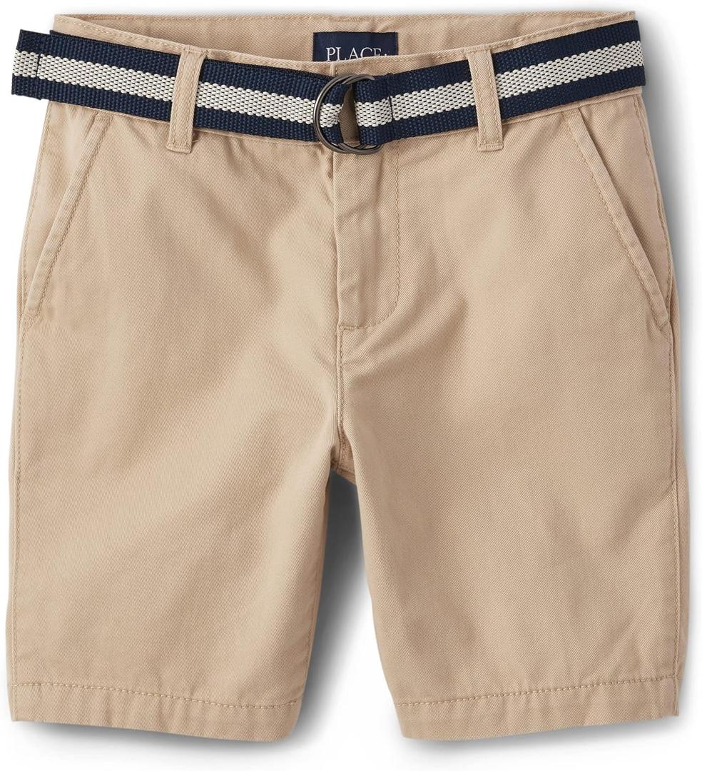 The Children's Place Boys' Belted Chino Shorts, Size: 6