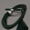 DEWENWILS 10FT Outdoor Extension Cord, Green Extension Cord 13A/1625W, 16/3 SJTW Power Cable with Multiple Outlet Weatherproof Decor Landscaping String Lights, ETL Listed, 1 Pack