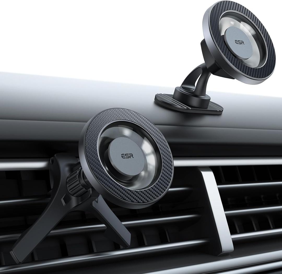 ESR for MagSafe Car Mount, Magnetic Car Phone Holder Mount, Air Vent/Dashboard Magnetic Phone Mount for iPhone 17/16/15/14/13/12, Galaxy S25, Pixel 10, Strong Magnets, Charging Not Supported