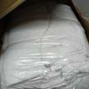 King Size Quilt Set Squares Pattern Bedding Set Lightweight White