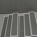 3 Tier Expandable Spice Rack Organizer, White/Grey Plastic Spice Rack, Adjustable Length 14.6In-25.8In, 2 Pack Non-Skid Tiered Spice Shelf Organizer for Kitchen Cabinet, Cupboard, Pantry