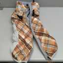 Lelepet Warm Dog Winter Coat Dog Coats for Large Dogs Waterproof Dogs Jacket with Harness Built in Reflective Cold Weather Coats Windproof Zip-Up Winter Fleece Vest Snowsuit Boxer Brown Plaid XL