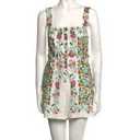 Farm Rio Womens Floral Print Square Neckline Romper Pom Pom Detail Size Large
XS