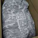 8x10 Area Rugs for Living Room Washable Large Vintage Grey Rugs