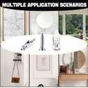 LEIFIDE 490 Pcs Self Drilling Drywall Anchors Screws, 4 Sizes Expansion Screws and 2 Sizes Wall Anchors, 2026 Upgraded Zinc Plated Steel No Drill Needed for Wall Hanging, Easy to Install